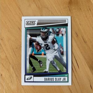 🏈 3/$10 🏈 DARIUS SLAY JR. 2022 Panini Score Football Trading Card # 247